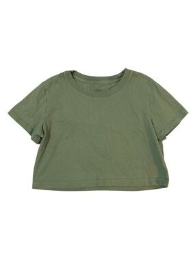 Urban Outfitters green 100% cotton crop top